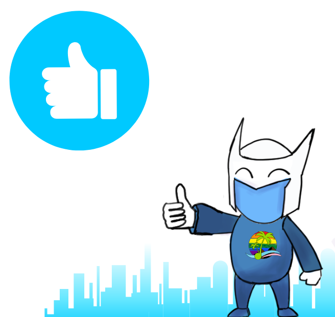 Motion Graphic Animation Thumbs Up. Approval!