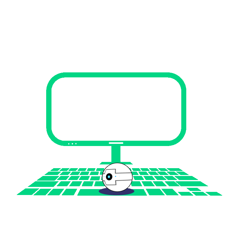 Ip robot jumping on keyboard doing some graphic design editing. Messing with colors and doing some image editing.